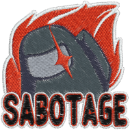 Matriz de Bordado Sabotage Among Us